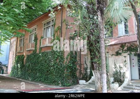 Museum of Secret Surveillance: “House of Leaves” in Tirana,is a historical museum in Tirana, Albania. It opened on 23 May 2017 in the building that served as the Sigurimi's headquarter during the communist era. The museum is 'dedicated to the innocent people who were spied on, arrested, prosecuted, convicted and executed during the communist regime. Stock Photo