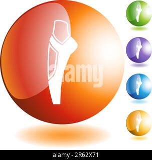 Ballet slipper icon button symbol isolated on a background. Stock Vector