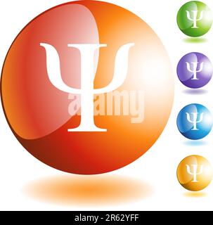 Greek fraternity symbol isolated on a white background. Stock Vector