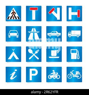 Traffic, road signs - vector format Stock Vector Image & Art - Alamy