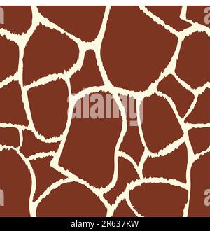 Giraffe background animal skin. Vector texture. Stock Vector