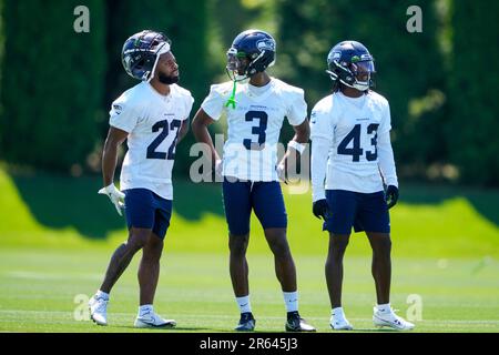 Seattle Seahawks center Evan Brown (63) walks on the field during minicamp  Tuesday, June 6, 2023, at the NFL football team's facilities in Renton,  Wash. (AP Photo/Lindsey Wasson Stock Photo - Alamy