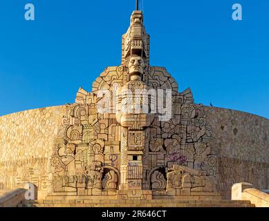 Monumento a La Patria monument, Paseo Montejo, Merida, Yucatan State, Mexico Stock Photo