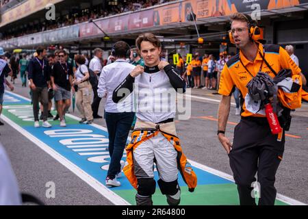 Circuit de Barcelona-Catalunya, Barcelona, SpainMonaco, 4,June.2023: Oscar Piastri , during the Formula One Monaco Grand Prix Stock Photo