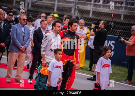 Circuit de Barcelona-Catalunya, Barcelona, SpainMonaco, 4,June.2023: Fernando Alonso , during the Formula One Monaco Grand Prix Stock Photo
