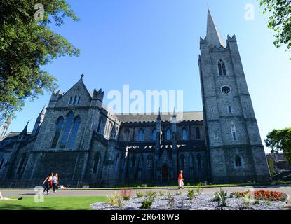 St Patrick's Cathedral in Dublin, Ireland. Stock Photo