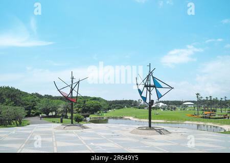 Tsujido Seaside Park Stock Photo