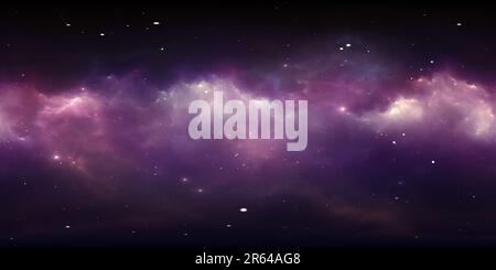 360° view of Interstellar cloud of gas and dust. Deep outer space ...