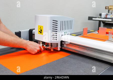 Laser Material cutting machine . High quality photo Stock Photo