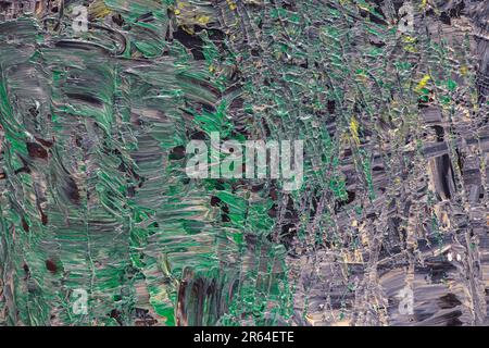 Two differant textures of oil paint. Stock Photo