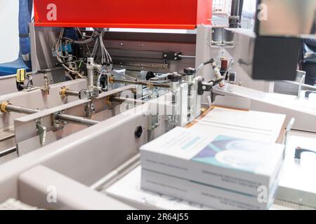 New Technology book and magazine printing machine. High quality photo Stock Photo