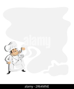 Menu and recipe template Stock Vector