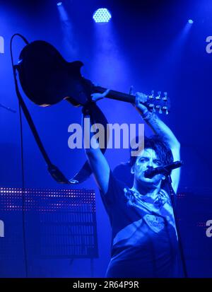 Gary Numan, Splinter Tour UK Leg gig, performing at the Manchester Academy 20131114, Oxford Road, England, UK, M13 9PR Stock Photo