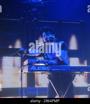 Gary Numan, Splinter Tour UK Leg gig, performing at the Manchester Academy 20131114, Oxford Road, England, UK, M13 9PR Stock Photo