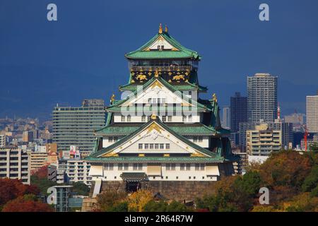 Castle tower of Osaka Castle Stock Photo