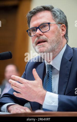 Washington, United States. 06th June, 2023. Dennis Shea, Executive Director, J. Ronald Terwilliger Center for Housing Policy, Bipartisan Policy Center, appears before a House Committee on the Judiciary Subcommittee on the Constitution and Limited Government hearing “Government Litigation and the Need for Reform” in the Rayburn House Office Building in Washington, DC, Tuesday, June 6, 2023. Photo by Rod Lamkey/CNP/ABACAPRESS.COM Credit: Abaca Press/Alamy Live News Stock Photo