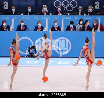 AUG 8, 2021 - Tokyo, Japan: Hanna Haidukevich, Anastasiya Malakanava