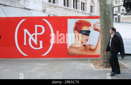 Charing Cross Road, London, UK. 7th June 2023. The National Portrait Gallery prepares to re-opens 22nd June. Credit: Matthew Chattle/Alamy Live News Stock Photo