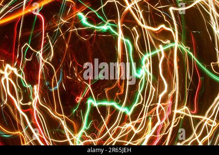 Electrical green flash abstract Stock Photo