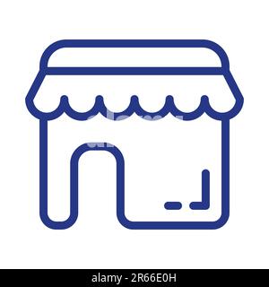 Shop icon vector isolated on white background for your web and mobile app design, Shop logo concept Stock Vector