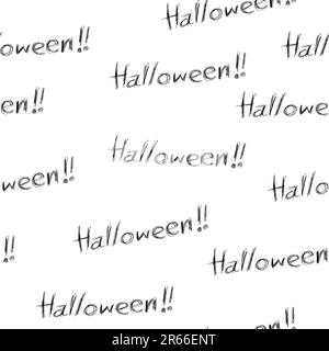 seamless background for halloween, doodle style. Stock Vector