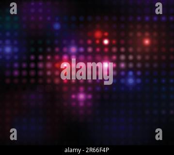 vector lights on a black background Stock Vector