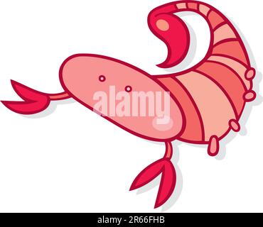 Illustration of scorpio zodiac sign Stock Vector