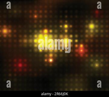 vector lights on a black background Stock Vector