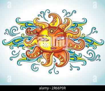 Sun symbol. Vector illustration Stock Vector Image & Art - Alamy