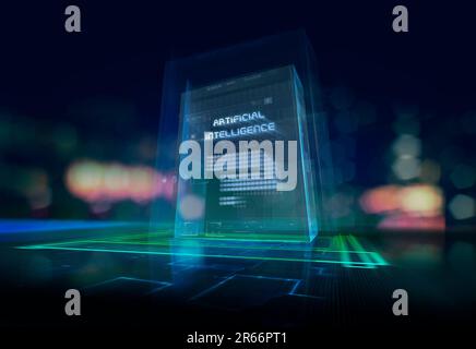 CGI image representing Artificial Intelligence Stock Photo