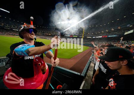 Orioles' Bird Bath Splash Zone is a hit with fans - The Washington Post