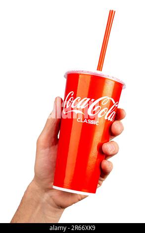 Coca cola paper cup Cut Out Stock Images & Pictures - Alamy