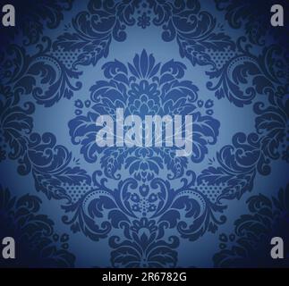 Damask seamless floral background pattern. Vector illustration Stock ...