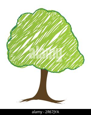 vector tree design, easily editable vector illustration Stock Vector