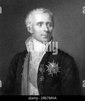 Pierre-Simon, marquis de Laplace (1749 – 1827) French scholar and polymath Stock Photo