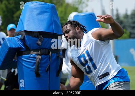 Detroit Lions DL Levi Onwuzurike excited to be back on the practice field