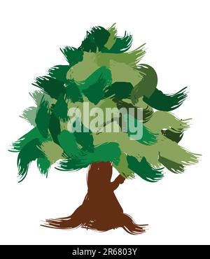 vector tree design, easily editable vector illustration Stock Vector
