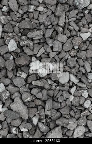 Texture of gravel scattered on the ground Stock Photo