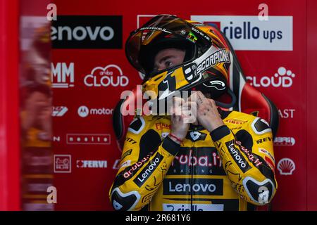 Misano Adriatico, Italy. 04th June, 2023. Alvaro Bautista of Aruba.it Racing - Ducati seen during the FIM SBK Superbike World Championship Pirelli Emilia-Romagna Round at Misano World Circuit. (Photo by Fabrizio Carabelli/SOPA Images/Sipa USA) Credit: Sipa USA/Alamy Live News Stock Photo