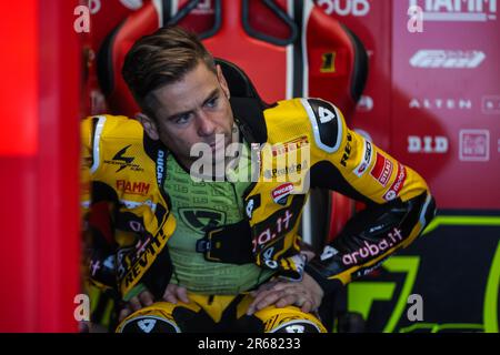 Misano Adriatico, Italy. 04th June, 2023. Alvaro Bautista of Aruba.it Racing - Ducati seen during the FIM SBK Superbike World Championship Pirelli Emilia-Romagna Round at Misano World Circuit. (Photo by Fabrizio Carabelli/SOPA Images/Sipa USA) Credit: Sipa USA/Alamy Live News Stock Photo