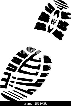Boot Print Track Pattern Detailed bootprint in vector format Stock Vector Image & Art - Alamy