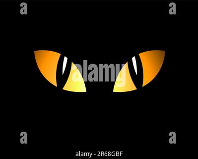 Eyes in the night Stock Vector