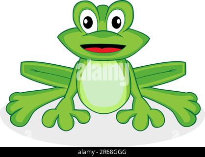 Green black frog Stock Vector Images - Alamy