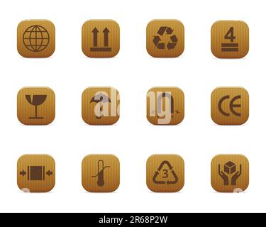 detailed icons for your presentation, website... Stock Vector