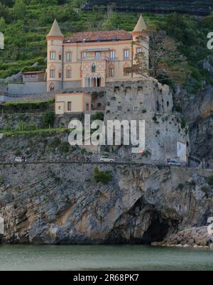 Mezzacapo Castle, Maiori, Amalfi Coast (Costiera amalfitana / Costa d'Amalfi) Stock Photo