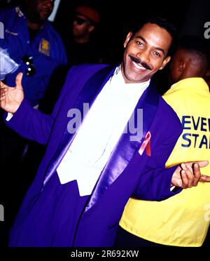 Celebrity photos from the 90s I shot on E6 in Hollywood. Keith Washington backstage at an awards show. Stock Photo