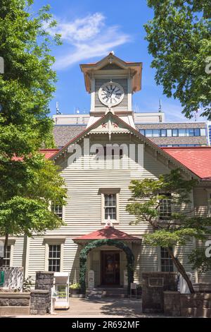 Sapporo clock tower Stock Photo