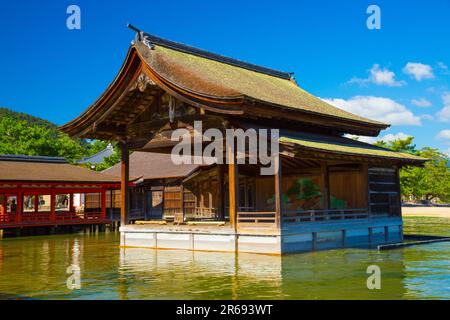 Noh stage of Itsukushima Shrine Stock Photo