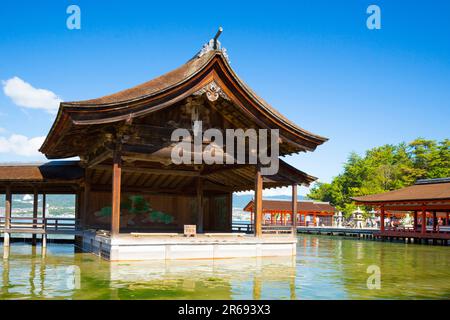 Noh stage of Itsukushima Shrine Stock Photo