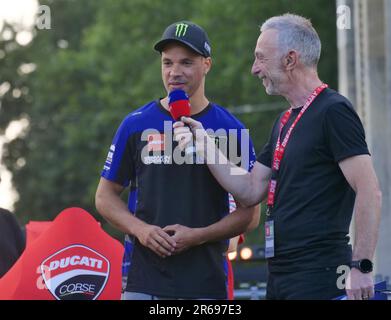 Rho, Milan, Italy. 08th June, 2023. Franco Morbidelli guest of the great MotoGP party at the Arco della Pace in Milan Credit: Independent Photo Agency/Alamy Live News Stock Photo